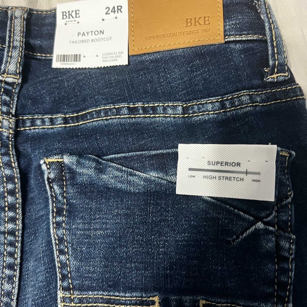 BKE Payton Bootcut Jeans - Dark Blue